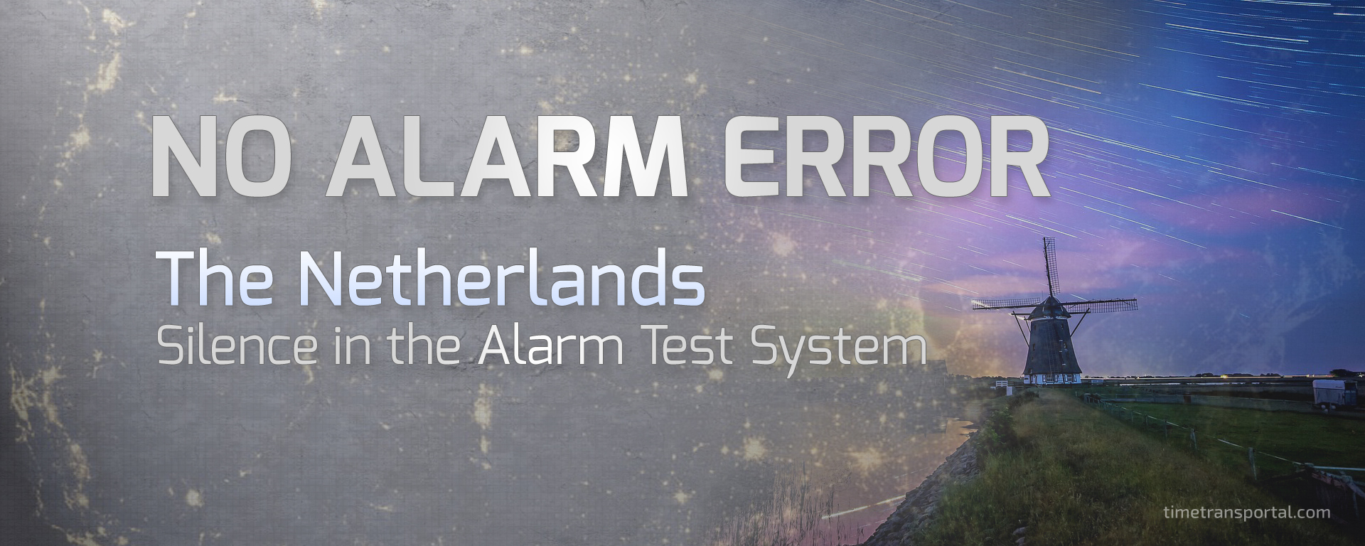 Alarm test system error in the Netherlands